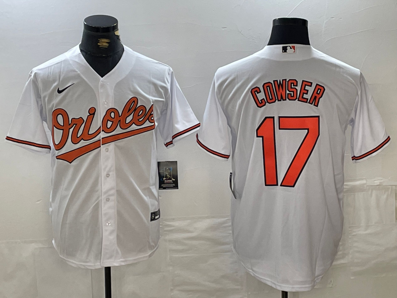 Men's Baltimore Orioles Colton Cowser #17 White Jersey